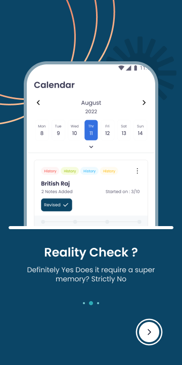 Revu App Screenshot - Smart Spaced Repetition Plan Dashboard